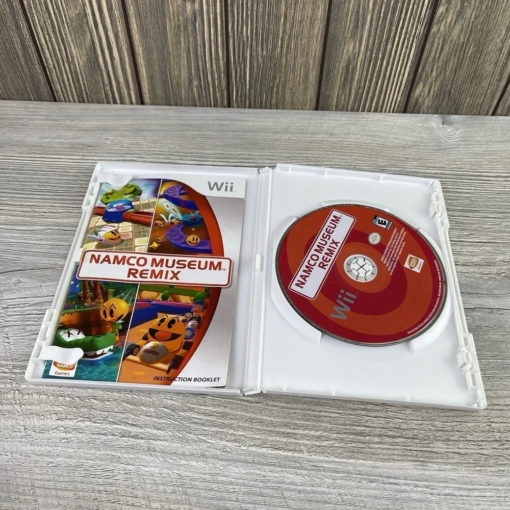 NAMCO Museum REMIX (Nintendo Wii, 2006) Pac-Man Complete With Manual